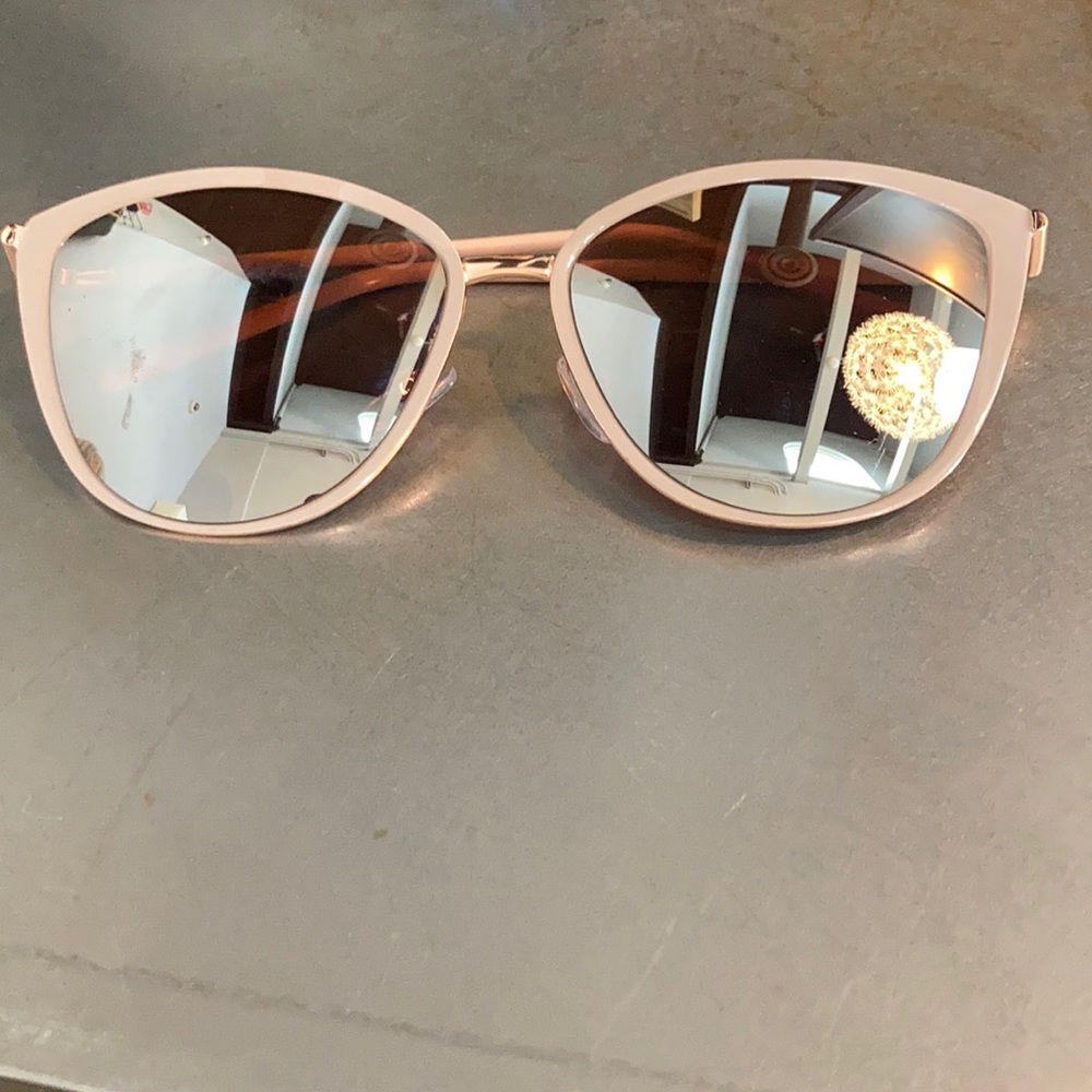 Metallic Pink Lens Sunglasses